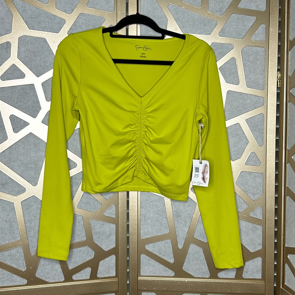 Jessica Simpson Rutched Crop Top‎ NWT
